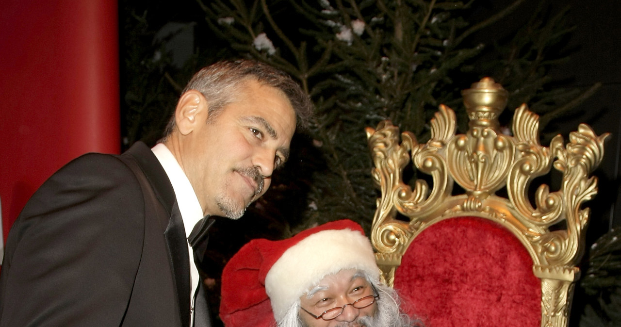 George Clooney i św. Mikołaj /Florian Seefried /Getty Images