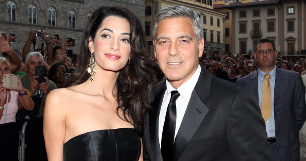 George Clooney z żoną /Andrew Goodman /Getty Images