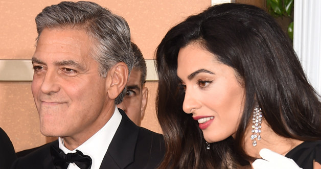 George Clooney z żoną /Jason Merritt /Getty Images