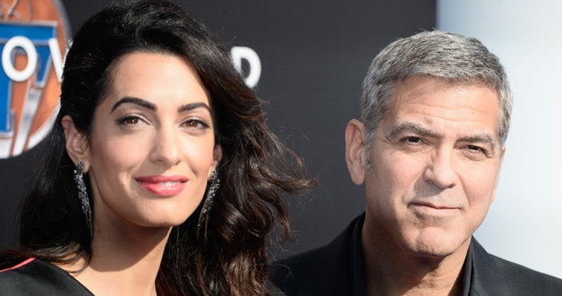 George Clooney z żoną /Frazer Harrison /Getty Images