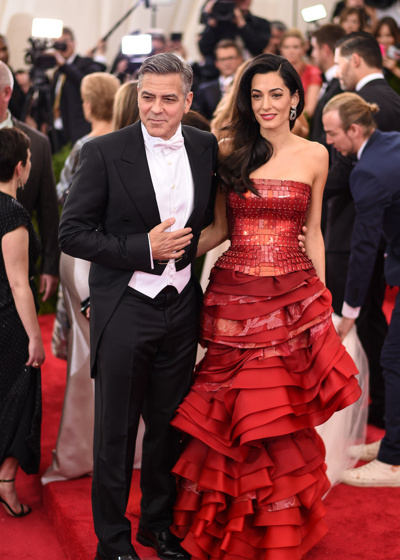 George Clooney z żoną /Andrew H. Walker /Getty Images
