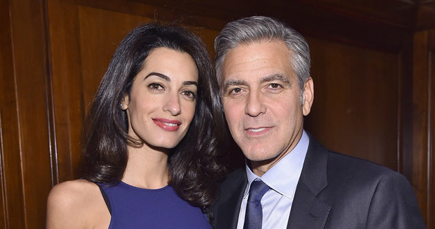 George Clooney z żoną /Mike Coopola /Getty Images