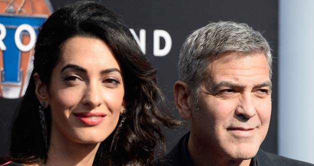 George Clooney z żoną /Frazer Harrison /Getty Images