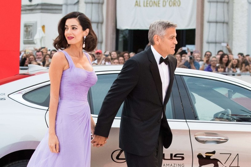 George Clooney z żoną /East News