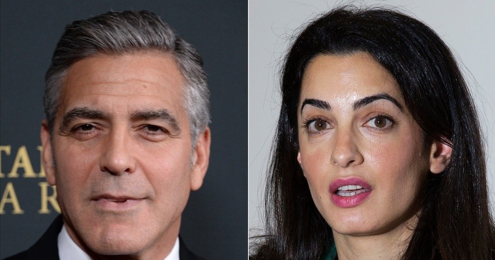 George i Amal od kilku tygodni są jedną z najgorętszych par w show-biznesie. Paparazzi czujnie obserwują ich każdy krok. /JOE KLAMAR/ JUSTIN TALLIS/ AF /East News