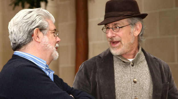George Lucas i Steven Spielberg przyjaźnią się od lat / fot. Alberto E. Rodriguez /Getty Images/Flash Press Media