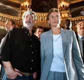 George Lucas ministrem kultury Włoch - Giovanną Melandri /EPA