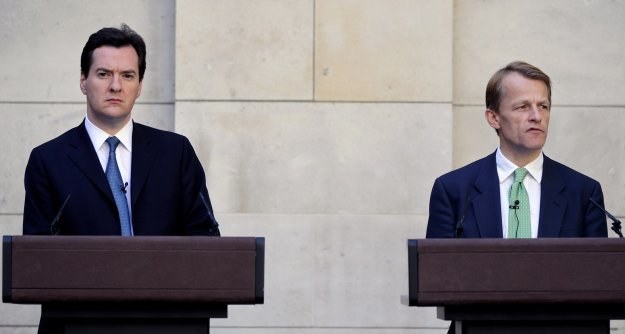 George Osborne (z lewej), minister finansów Wielkiej Brytanii /AFP