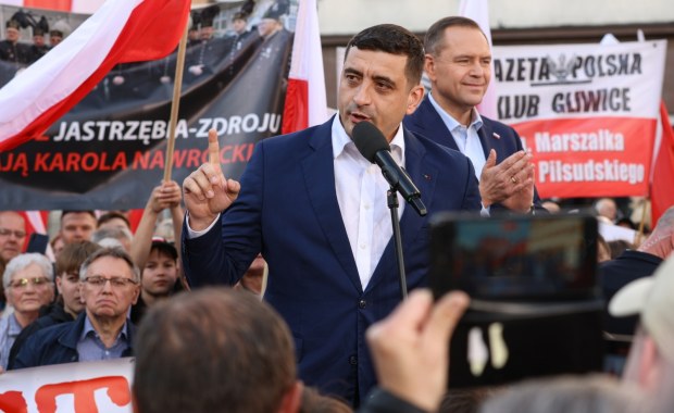 George Simion na wiecu Karola Nawrockiego. Padły mocne słowa