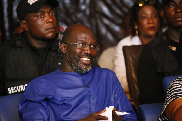 George Weah /AHMED JALLANZO  /PAP/EPA