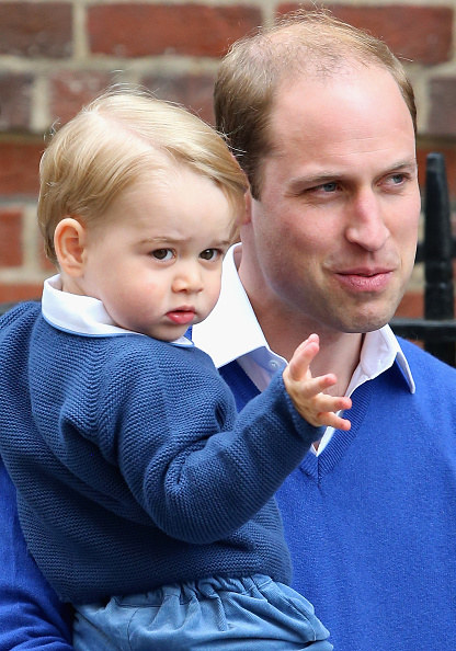 George wraz z ojcem - księciem Williamem /Getty Images