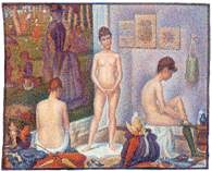 Georges Seurat, Modelki, 1888 /Encyklopedia Internautica