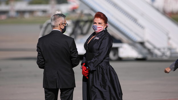 Georgette Mosbacher / 	Leszek Szymański    /PAP