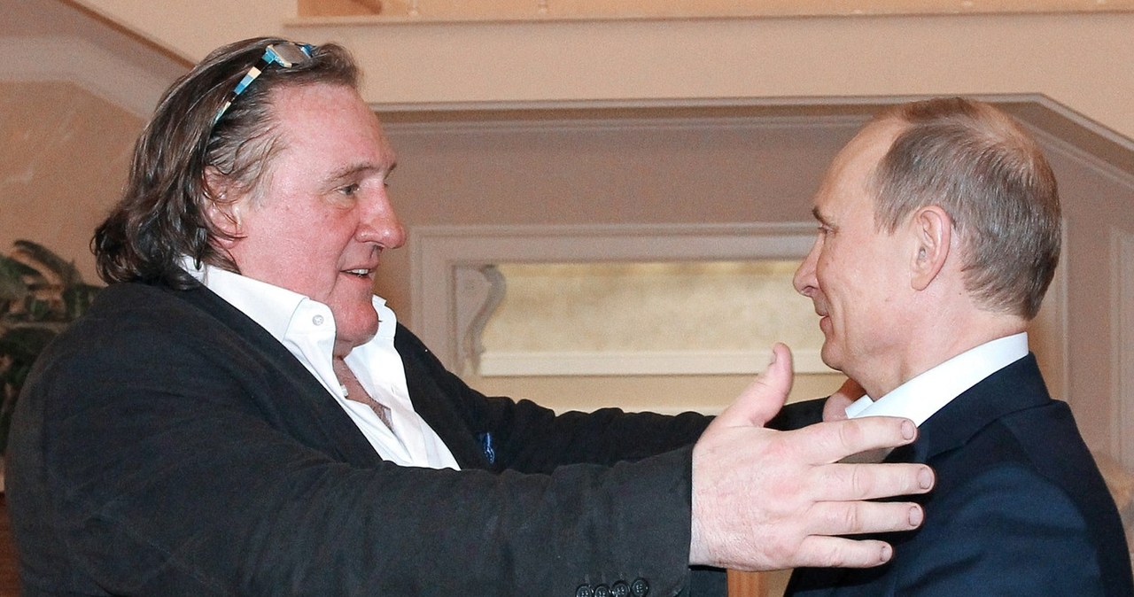 Gerard Depardieu i prezydent Rosji Władimir Putin - przyjacielskie powitanie (2013) /AFP