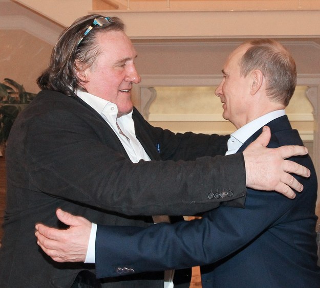 Gerard Depardieu i Władimir Putin w Soczi w 2013 roku /MIKHAIL KLIMENTYEV /PAP/EPA