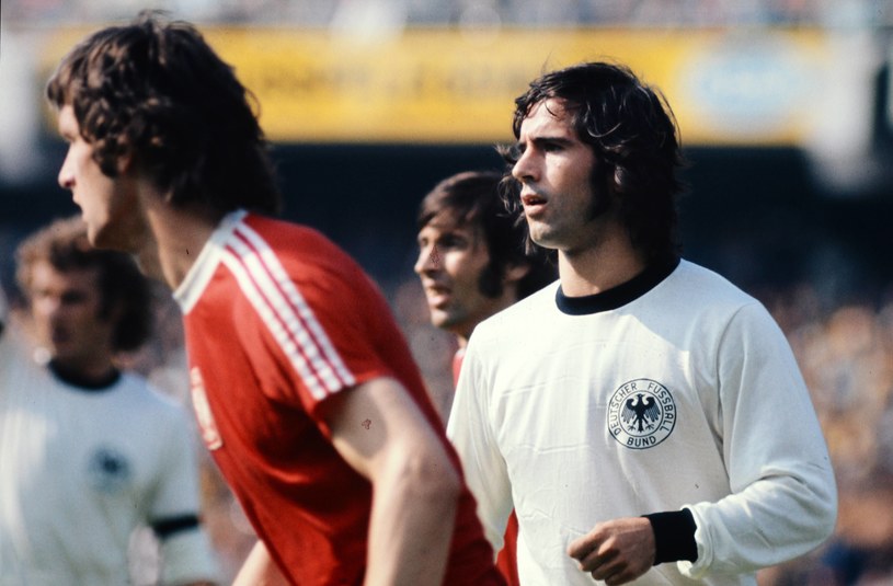 Gerd Müller w meczu z Polską na mundialu 1974 /ullstein bild /Newspix