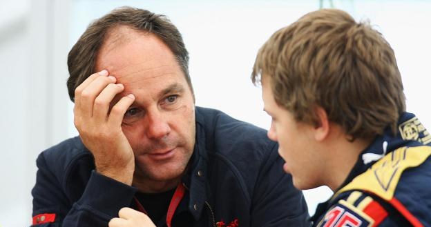 Gerhard Berger i młody Sebastian Vettel /Getty Images/Flash Press Media