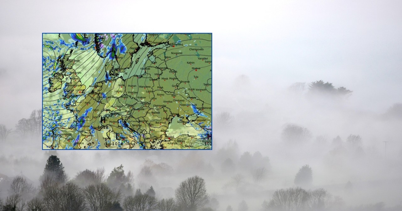 Gęste mgły opanują dużą część Polski na początku i pod koniec dnia. Wieczorem widzialność spadnie do około 100 metrów /crippsphoto/123rf/WXCHARTS /