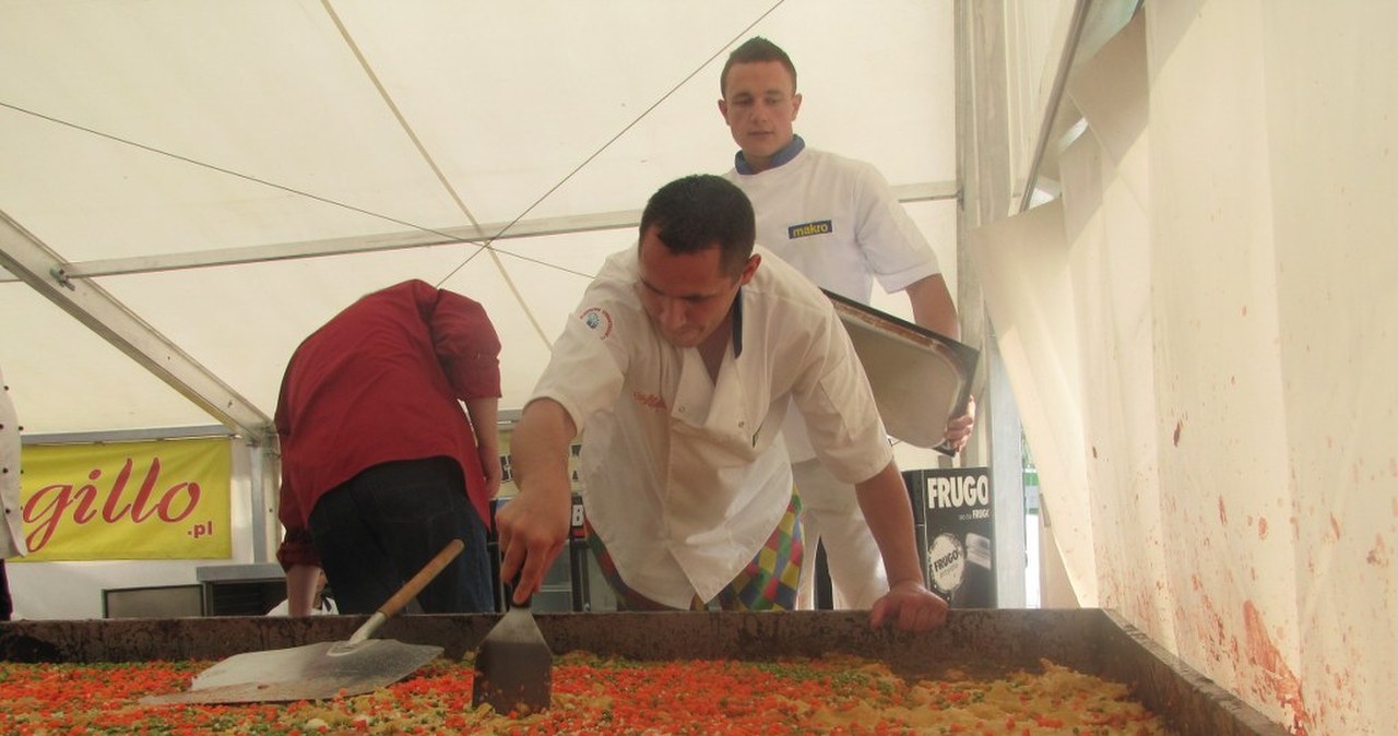 Gigantyczne lasagne w Wieliczce