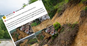 Gigantyczne osuwisko na Sycylii. Domy zawisły nad przepaścią