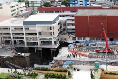 Gigantyczne zapadlisko w Bangkoku