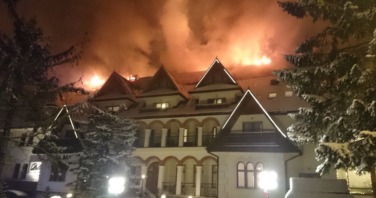 Gigantyczny pożar hotelu w Zakopanem [ZDJĘCIA]