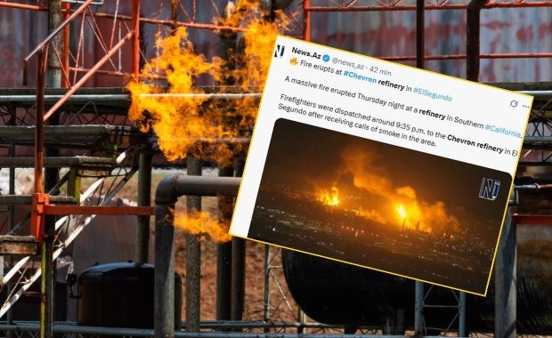 Gigantyczny pożar rafinerii. "Eksplozja jak trzęsienie ziemi"