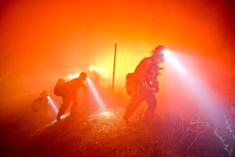 Gigantyczny pożar w Kalifornii strawił już ponad 1500 hektarów ziemi /STUART PALLEY /PAP/EPA