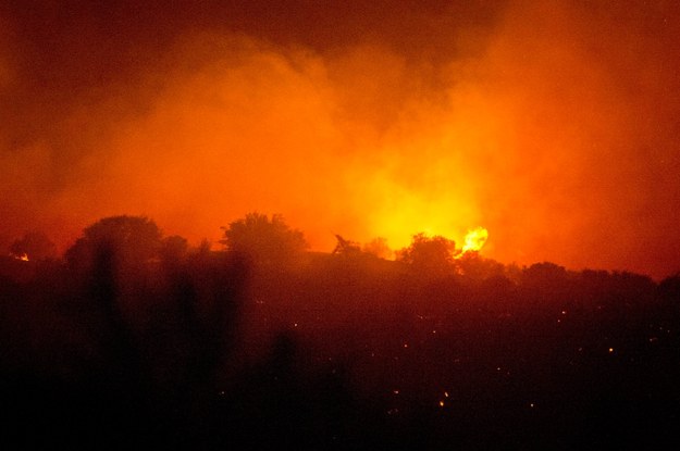 Gigantyczny pożar w Kalifornii strawił już ponad 1500 hektarów ziemi /STUART PALLEY /PAP/EPA