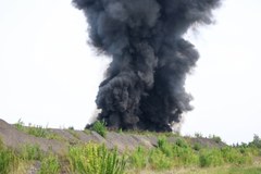 Gigantyczny pożar w Siemianowicach Śląskich