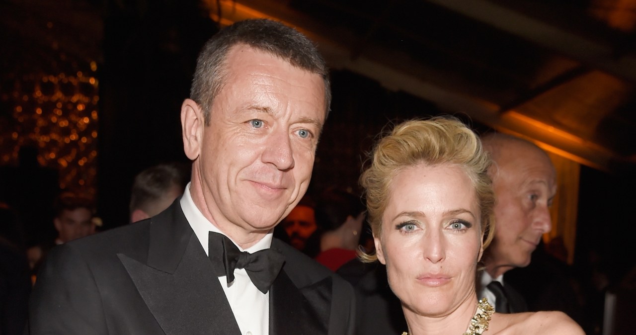 Gillian Anderson i Peter Morgan /Kevin Mazur /Getty Images