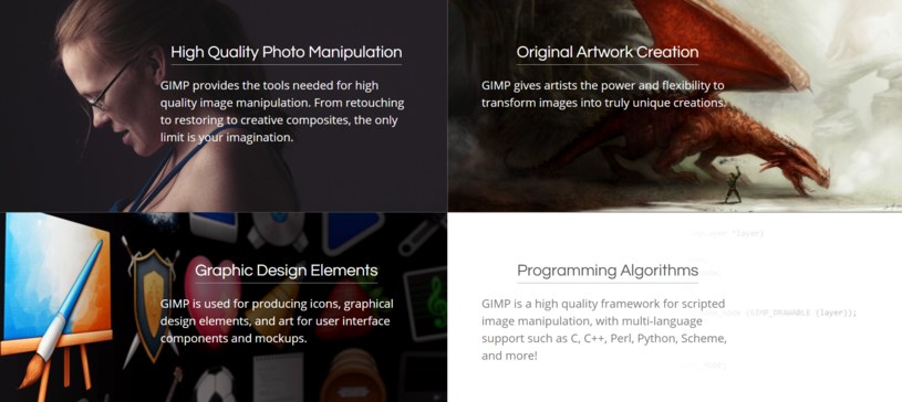 GIMP to rozbudowany program, oferujący cały wachlarz rozmaitych opcji związanych z tworzeniem i edycją /GIMP