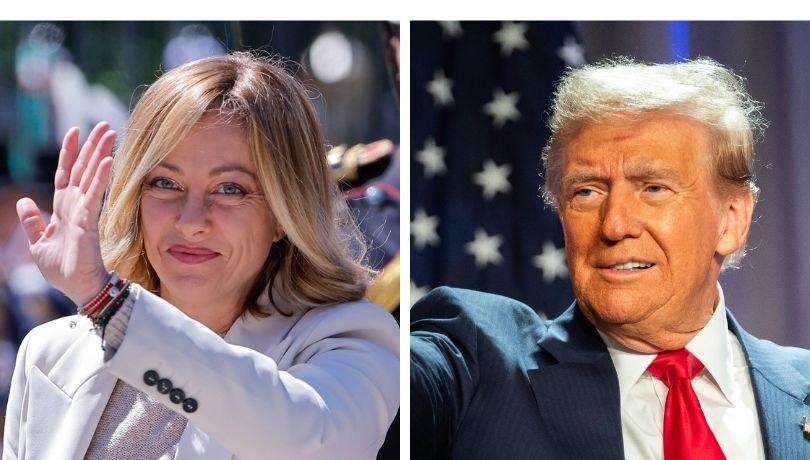 Giorgia Meloni i Donald Trump / JUAN IGNACIO RONCORONI/CNP/ABACA /PAP/EPA