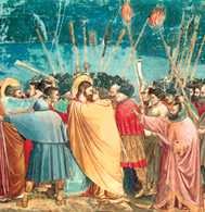 Giotto, Pocałunek Judasza, ok. 1305-06 /Encyklopedia Internautica