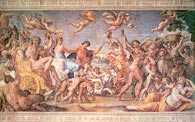 Giovanni Lanfranco i Annibale Carracci, Triumf Bachusa i Ariadny, fresk w galerii pałacu Farnese w /Encyklopedia Internautica
