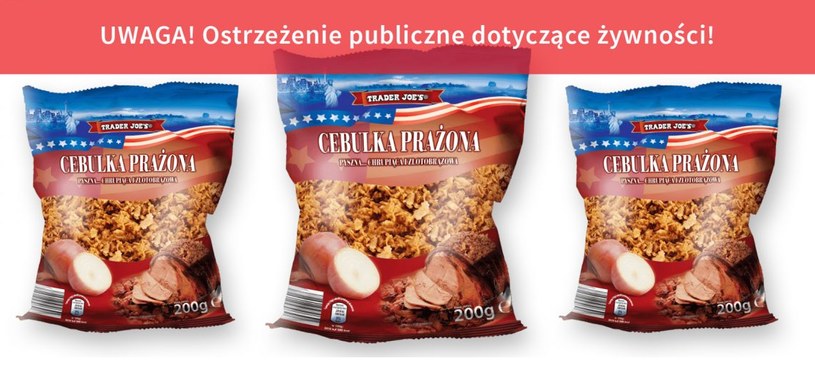 GIS ostrzega, że w prażonej cebulce mogą być fragmenty metalu /gis.gov.pl /