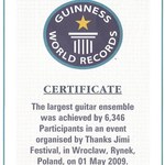 Gitarowy rekord Guinnessa już oficjalnie