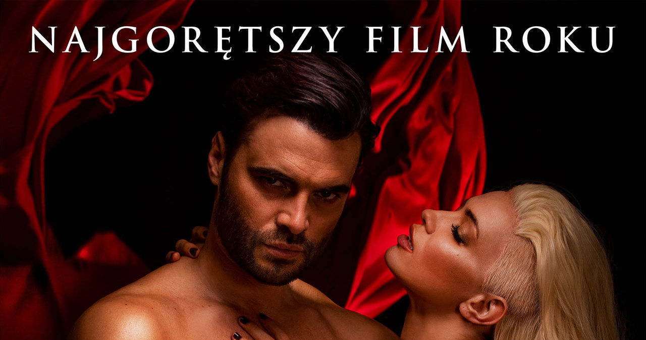 Giulio Berruti i Paulina Gałązka na plakacie filmu "Dziewczyny z Dubaju" /materiały prasowe