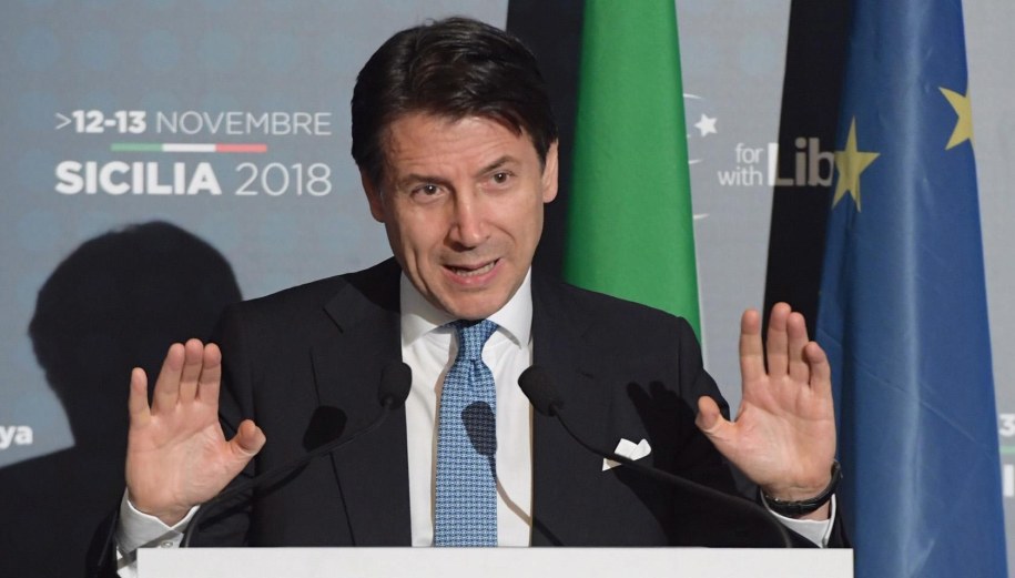 Giuseppe Conte /FILIPPO ATTILI / CHIGI PALACE PRESS OFFICE  /PAP/EPA