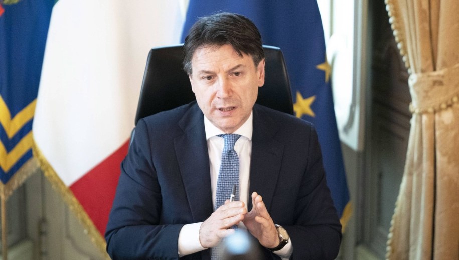 Giuseppe Conte /FILIPPO ATTILI / CHIGI PALACE PRESS OFFICE / HANDOUT /PAP/EPA