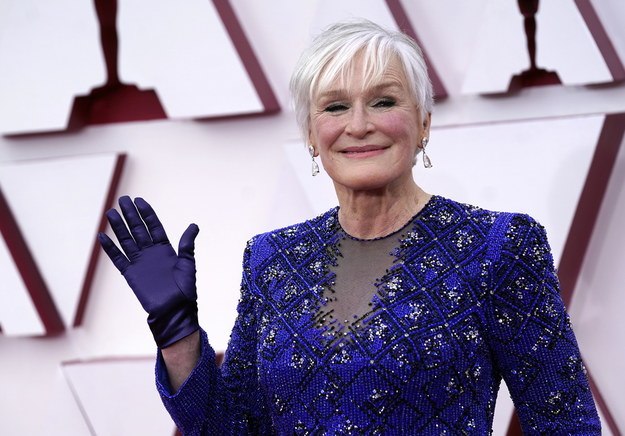 Glenn Close na czerwonym dywanie /Chris Pizzello-Pool /PAP/EPA