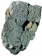 Gliniana tabliczka zwana babilońską mapą świata, okrąg symbolizuje ocean a w jego centrum zazna /Encyklopedia Internautica