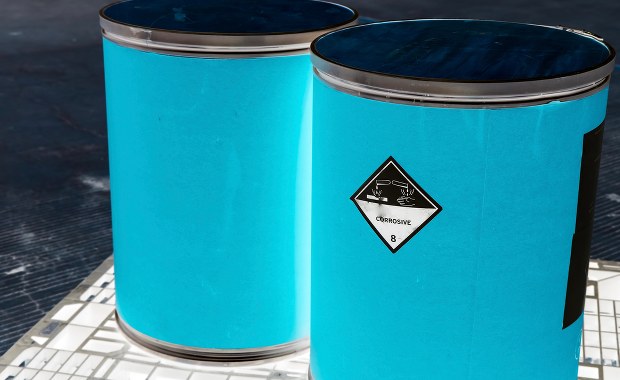 Gliwice: Strażacy zabezpieczyli miejsce wycieku niebezpiecznych substancji