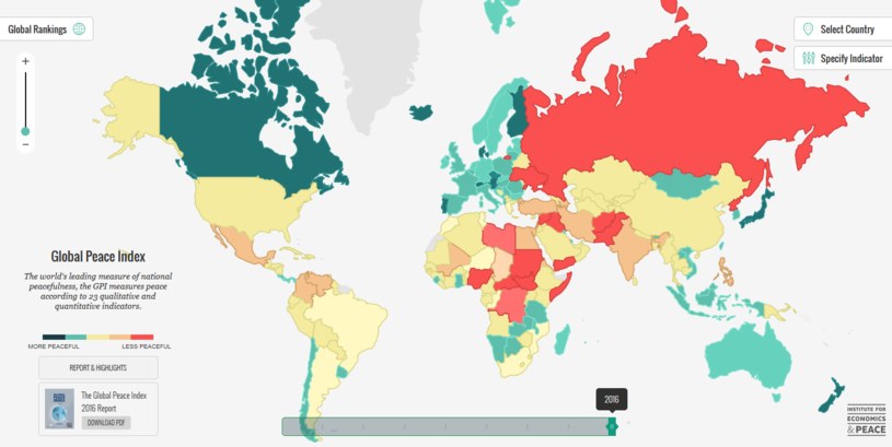 Global Peace Index 2016 /visionofhumanity.org /