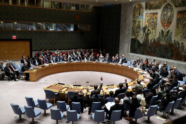 Głosowanie na forum Rady Bezpieczeństwa ONZ, 12 kwietnia /ANDREW GOMBERT /PAP/EPA