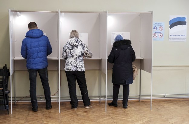 Głosowanie w Estonii /VALDA KALNINA /PAP/EPA