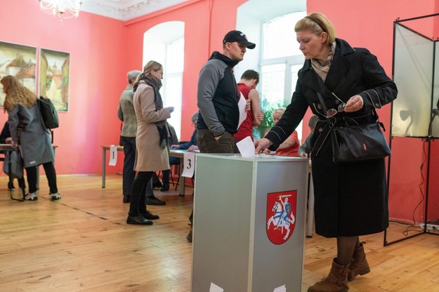 Głosowanie w wyborach na Litwie /Valdemar Doveiko /PAP