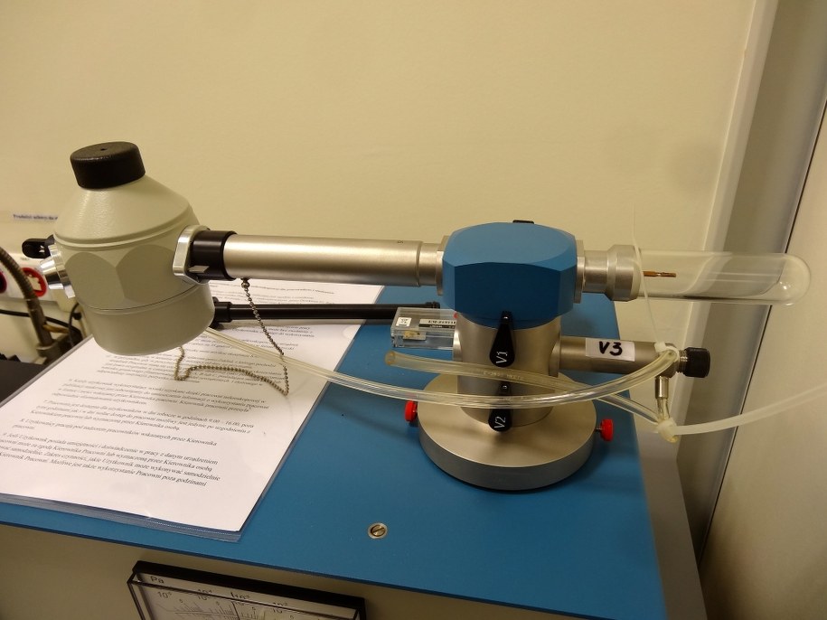 Głowica do krio-mikroskopii. /Grzegorz Jasiński /RMF FM