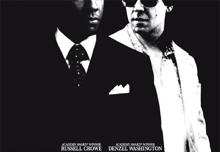 Główne role w "American Gangster" grają Denzel Washington i Russell Crowe /materiały dystrybutora