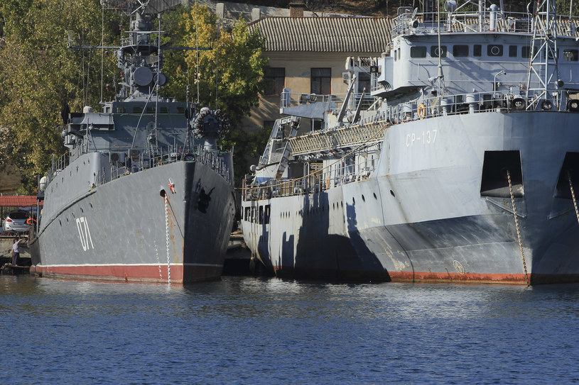 Główny port wojenny Rosji znajduje się w Sewastopolu na Morzu Czarnym, gdzie mieści się baza floty Czarnomorskiej /Slawomir Olzacki /Agencja FORUM